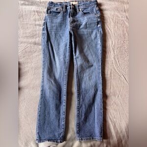 Madewell Women's Straight Leg Blue Jeans